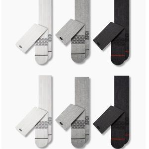 6 Pack of Cushion Crew Socks